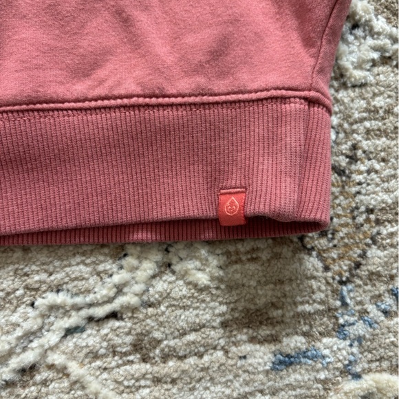 Tasc Sweatshirt Womens Sm Red Pullover Organic Cotton Stretch Crew Neck Casual - Picture 5 of 8